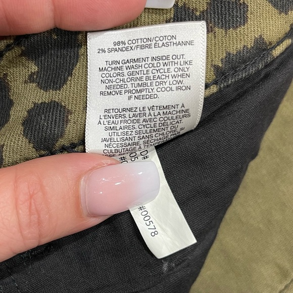 Express Leopard Animal Print Jeans - Picture 3 of 4